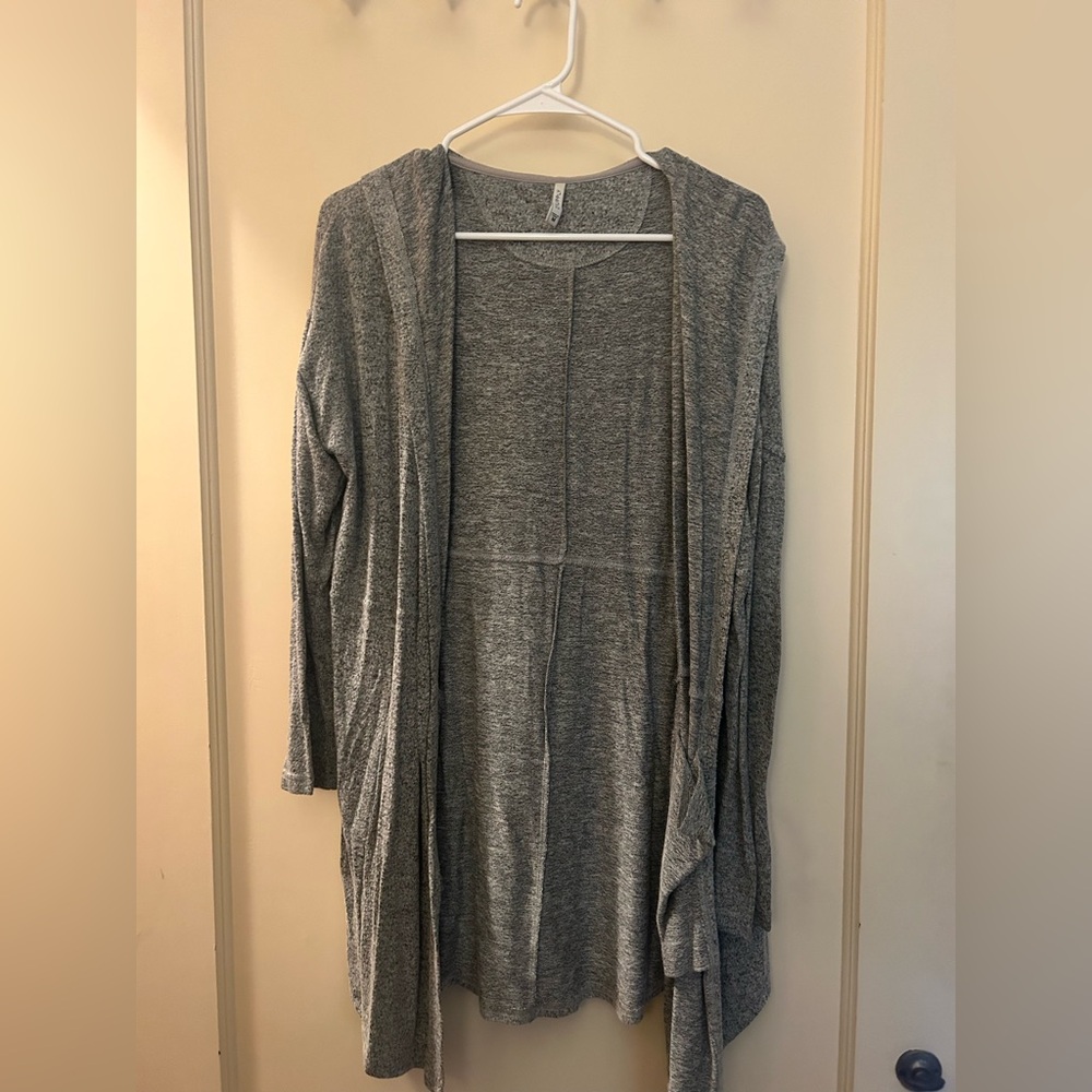 Z Supply Gray Cardigan Sweater Lightweight Knit